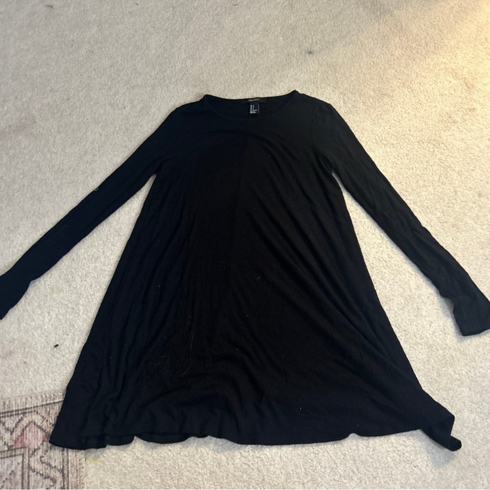 Forever 21 Black Ribbed Top